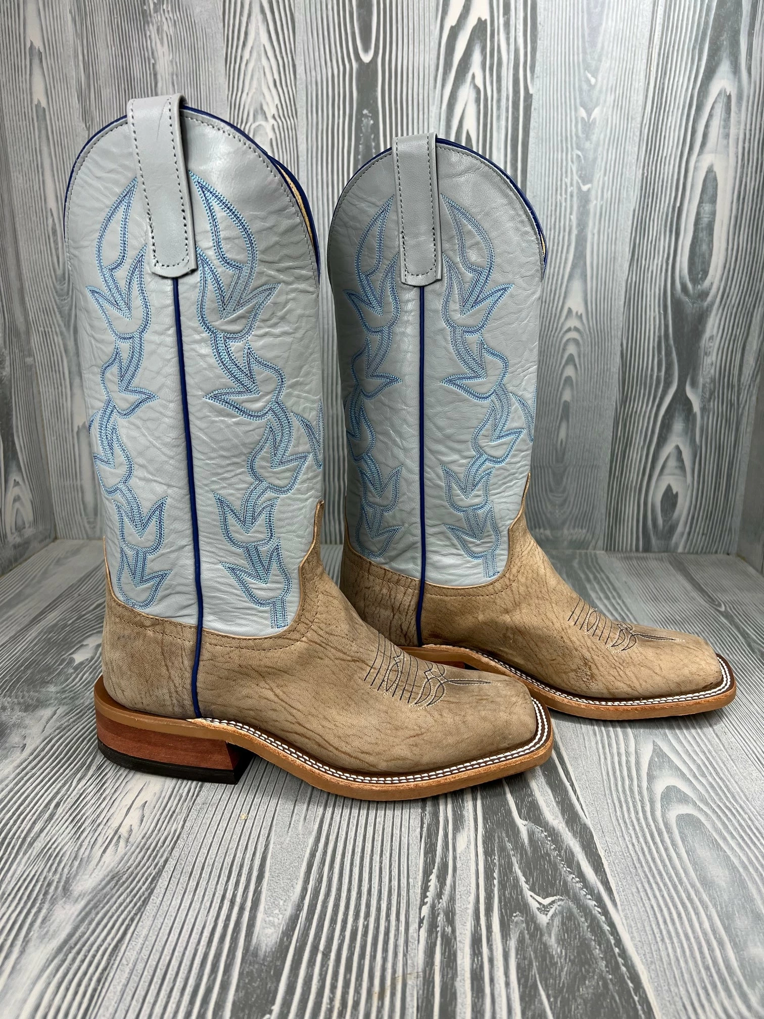 Men's Anderson Bean Clay Washed Goat With 13" Pebble Kidskin Tops 2 Men's Anderson Bean Clay Washed Goat With 13" Pebble Kidskin Tops - Image 2