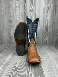 Men's Rios Of Mercedes Sandstone Full Ostrich With 13" Regal Kidskin Tops -cowboy clothing shop IMG 3325