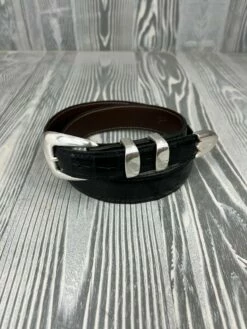 Chacon Black Crocodile 1 1/4" Tapered To 1" Belt