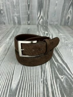 Chacon Genuine Chocolate Hippo 1 1/2" Belt