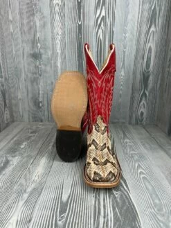 Men's Anderson Bean Canebreak Rattlesnake With 13" Red Avatar Tops -cowboy clothing shop IMG 4526
