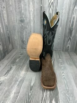 Men's Olathe Tan Hungry Hippo Split With 15" Black Oil Tan Tops -cowboy clothing shop IMG 4822