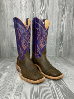 Men's Anderson Bean Tan Safari Cape Buffalo With 13" Orchid Kidskin Tops