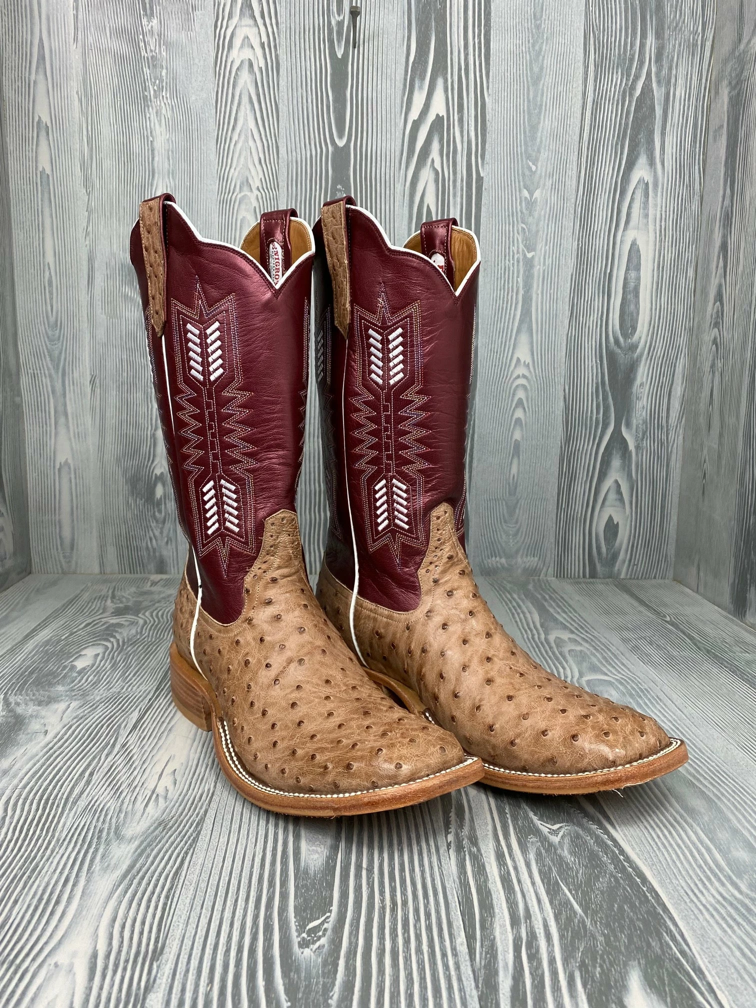 Men's Rios Of Mercedes Barnwood FQ With 13" Sangria Luster Tops 1 Men's Rios Of Mercedes Barnwood FQ With 13" Sangria Luster Tops