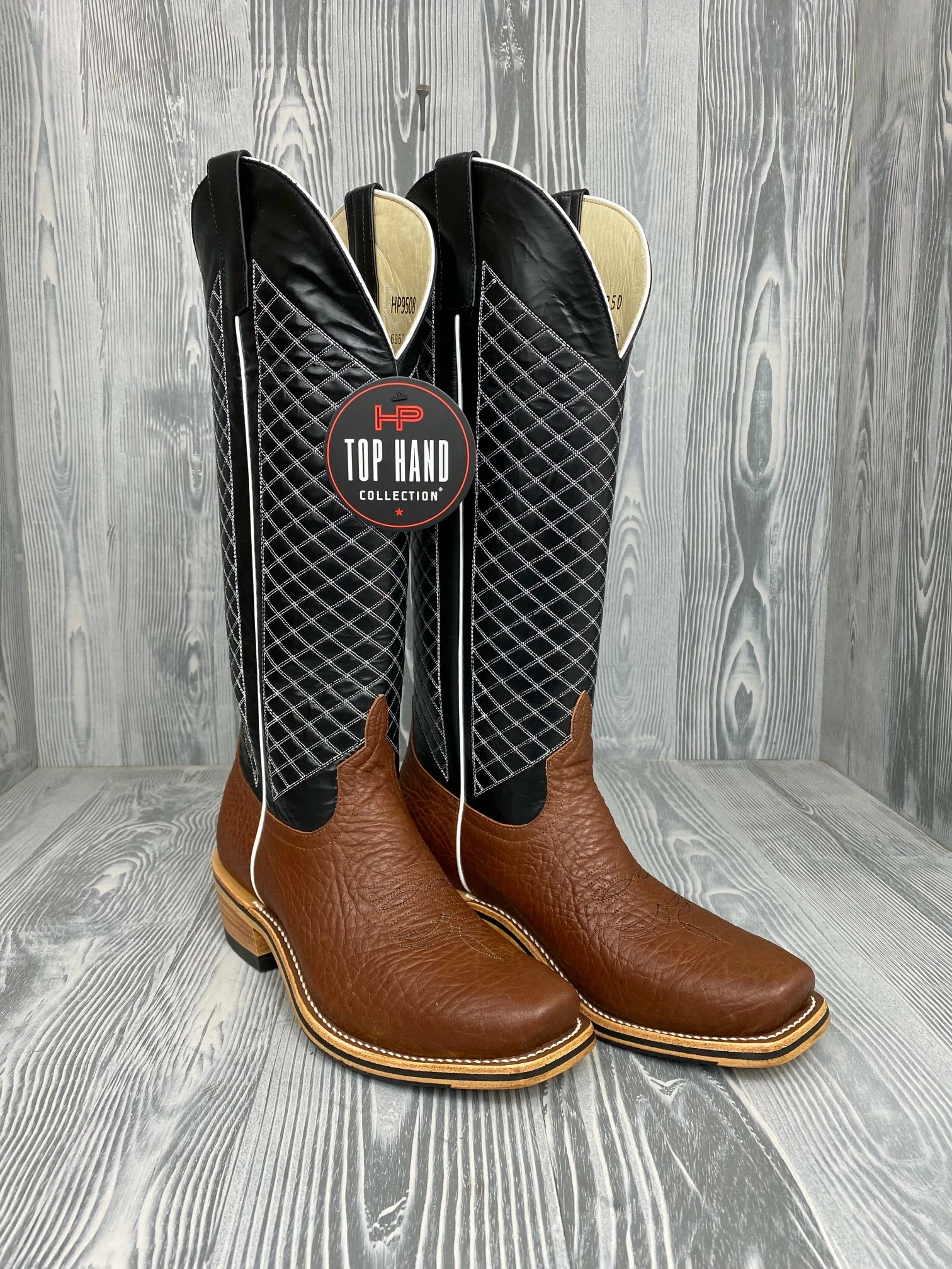 Men's Horse Power Coach Shrunken Shoulder With 16" Black Tops - HP9508 1 Men's Horse Power Coach Shrunken Shoulder With 16" Black Tops - HP9508