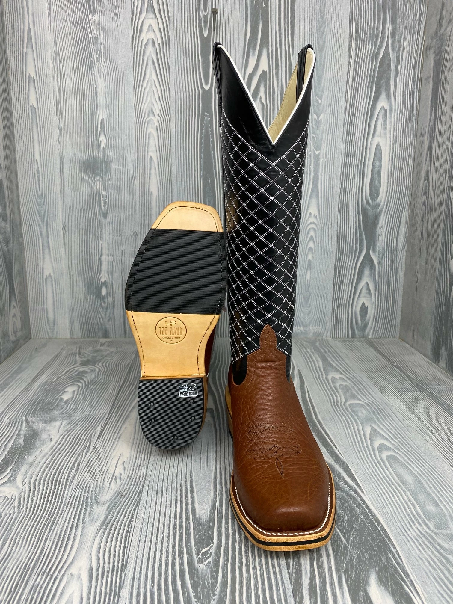 Men's Horse Power Coach Shrunken Shoulder With 16" Black Tops - HP9508 3 Men's Horse Power Coach Shrunken Shoulder With 16" Black Tops - HP9508 - Image 3