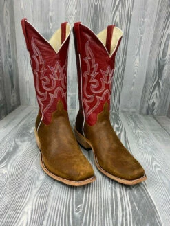 Men's Horse Power Top Hand Waxy Kudu With 13" Weathered Red Goat Tops - HP9501