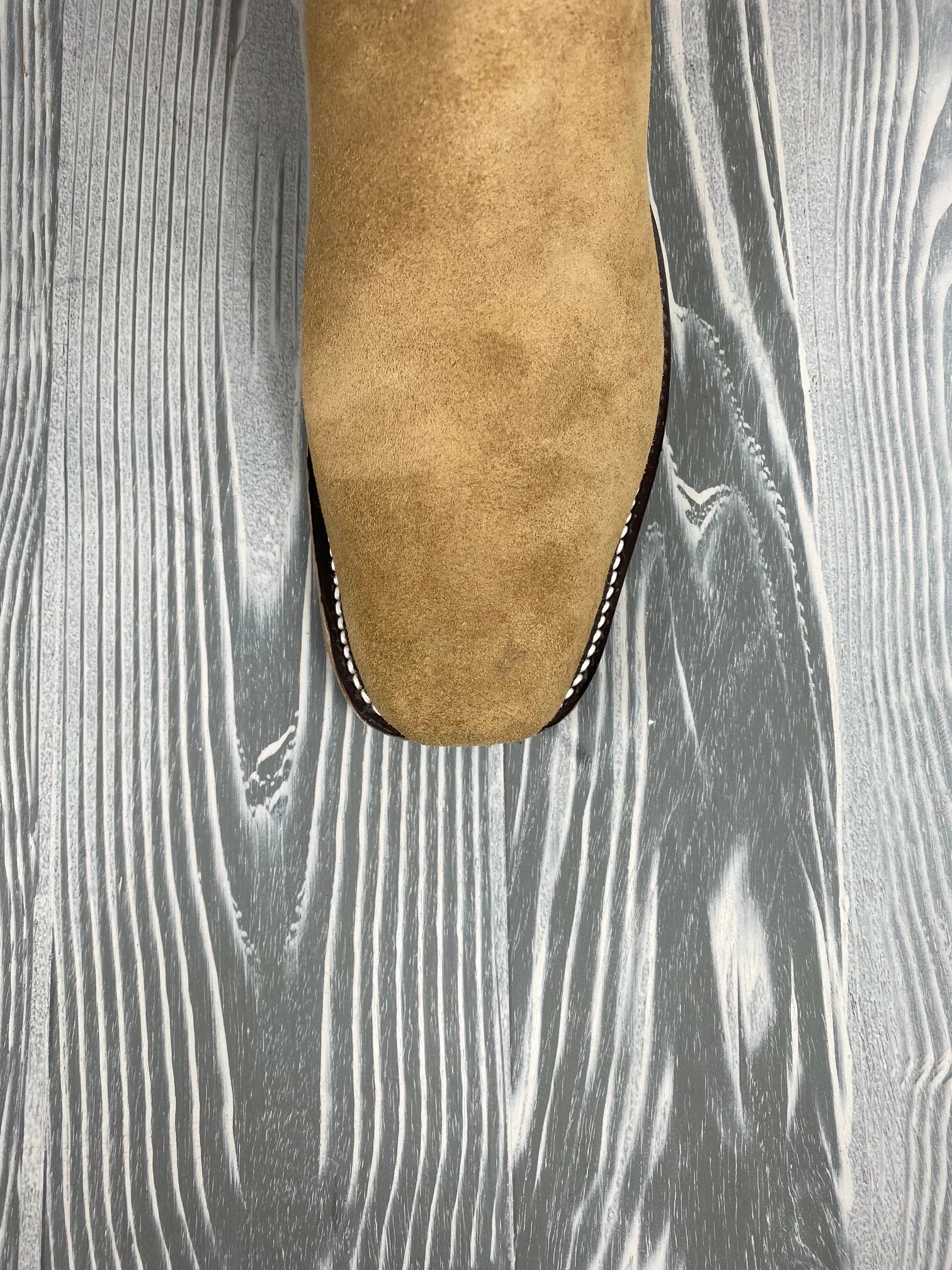 Men's Olathe Tan Rough Out With 15" Aqua Buffamonte Tops 4 Men's Olathe Tan Rough Out With 15" Aqua Buffamonte Tops - Image 4