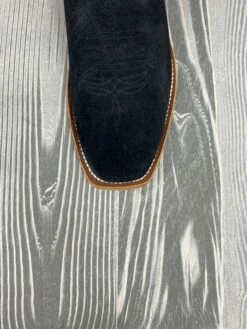 Men's Horse Power Top Hand Black Suede With 13" Blue Goat Tops - HP-9502 -cowboy clothing shop IMG 8346