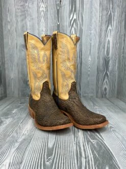 Men's Rios Of Mercedes Tan Safari Cape Buffalo With 13" Sage Calfskin Tops - 108206