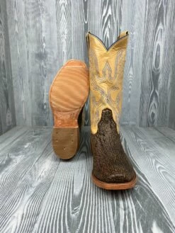 Men's Rios Of Mercedes Tan Safari Cape Buffalo With 13" Sage Calfskin Tops - 108206 -cowboy clothing shop IMG 8391