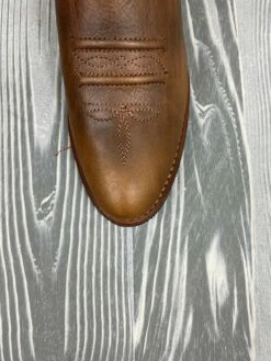 Men's Abilene Distressed Brown Cowhide With 12" Distressed Brown Cowhide - 6454 -cowboy clothing shop IMG 8414