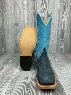 Men's Anderson Bean Grey Carpincho With 13" Aqua Buffamonte Tops -cowboy clothing shop IMG 8530