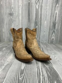 Women's Orix Embroidery Ankle Boot With Zipper - L5915