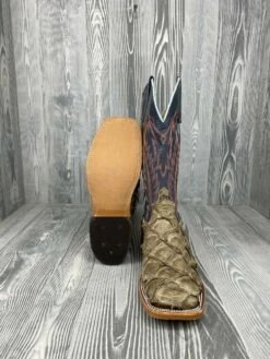 Men's Anderson Bean Mink Big Bass With 13" Slate Blue Calf Tops -cowboy clothing shop IMG 9538