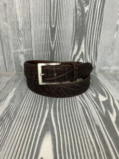 Chacon 1 1/2" Vintage Chestnut Top Grain Genuine Elephant Skin Belt