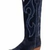Macie Bean 15" Marine Blue Suede "Midnight In Paris" Boots - M5227