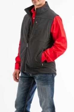 Mens Cinch Black Bonded Concealed Carry Vest