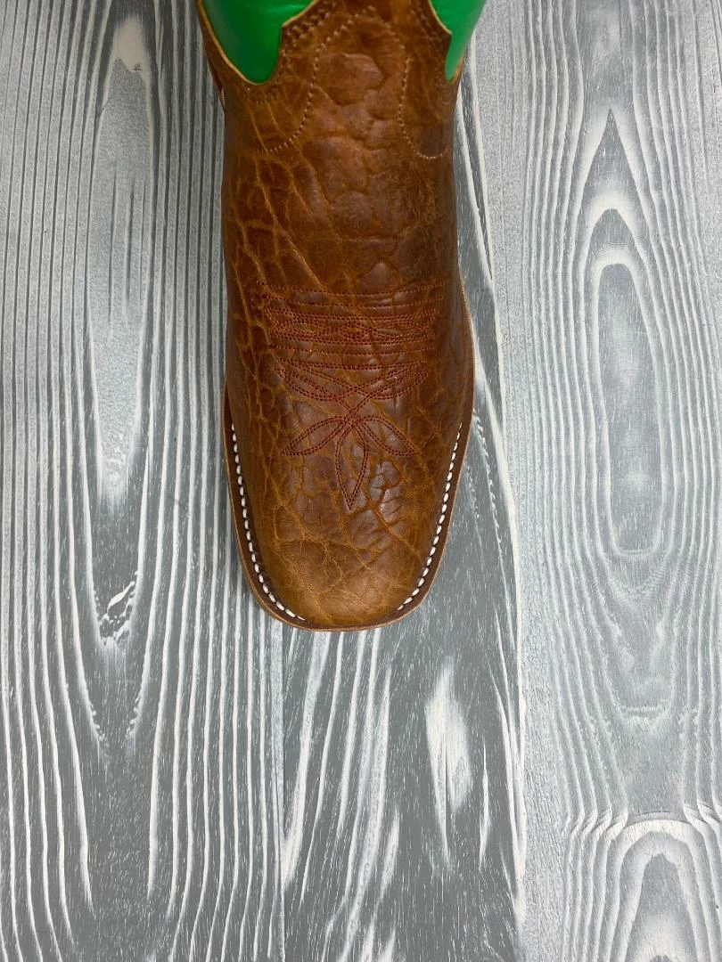 Olathe Cognac Tuscan Bison With 15" Perruche Kidskin Tops 4 Olathe Cognac Tuscan Bison With 15" Perruche Kidskin Tops - Image 4