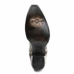 Corral Circle G Womens Natural/Black Python Embroidered Cowboy Boots - L5698 -cowboy clothing shop circle g womens python cowboy boots l5698 3