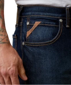 Men's Ariat M1 Vintage Hansen Straight Leg In Clayton - 10044381 -cowboy clothing shop detail P27871MAPP 10044381 A 5