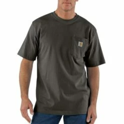 Men's Carhartt Loose Fit Heavy Weight Short Sleeve Pocket Tee - K87 -cowboy clothing shop image K87PET 550 550