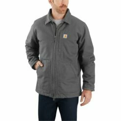 Carhartt Loose Fit Washed Duck Sherpa-Lined Coat - 104293 -cowboy clothing shop image 5d1b092a a331 44c2 84fd ff29ffaadb77