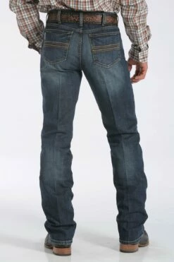 Men's CINCH Silver Label Dark Stonewash - MB98034006 -cowboy clothing shop mb98034006 3 16 detail