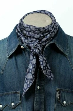Cinch Navy Medallion Print Wild Rag - MXX1998005