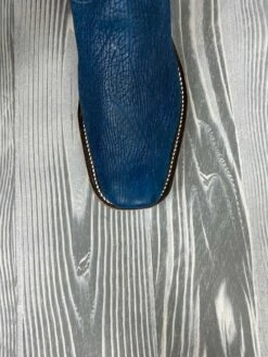 Men's Olathe Tall Top Blue Shark With 15" Tan Waxy Kansas Tops 7 Men's Olathe Tall Top Blue Shark With 15" Tan Waxy Kansas Tops -cowboy clothing shop o4