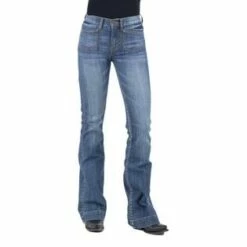 Stetson Western Jeans Ladies Flare Slim Blue - 2402BU