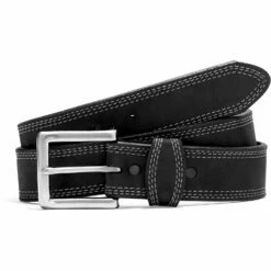 Men's Justin Black Overtime Belts