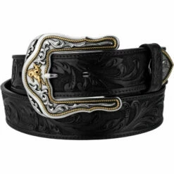 Tony Lama Black Westerly Ride Belt