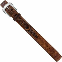 Tony Lama Rustic Ostrich Print Belt -cowboy clothing shop qic42525 03