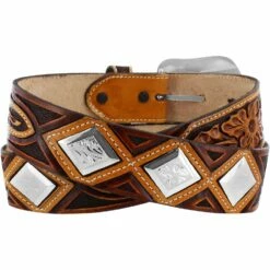 Mens Tony Lama Diamonte 1 1/2 Belt -cowboy clothing shop qic42714 02