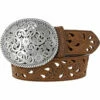 Tony Lama Pierced Filigree Trophy Belt