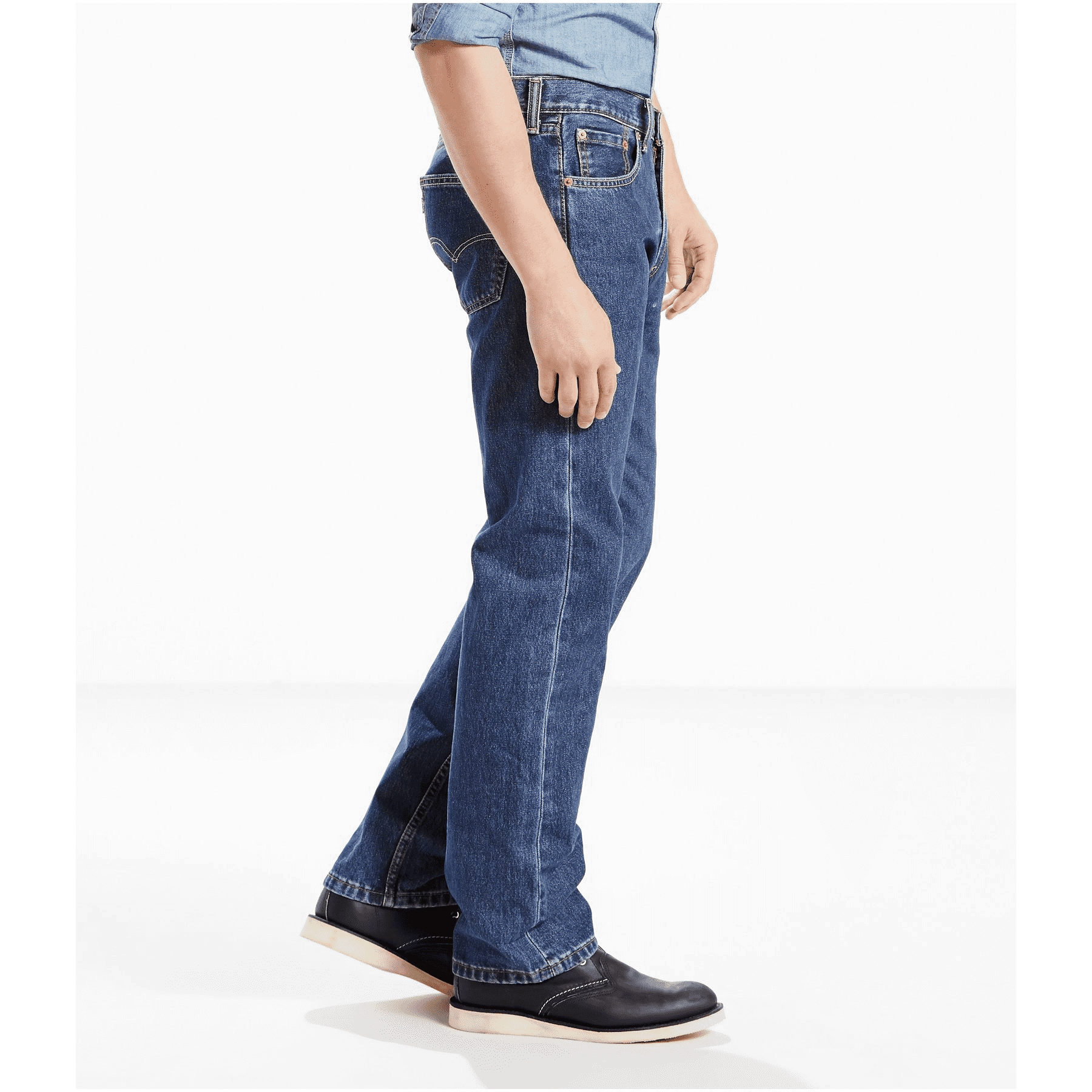 Men's 505 Regular Fit Jean-Zipper Fly- Dark Stone Wash - 00505-0216 2 Men's 505 Regular Fit Jean-Zipper Fly- Dark Stone Wash - 00505-0216 - Image 2